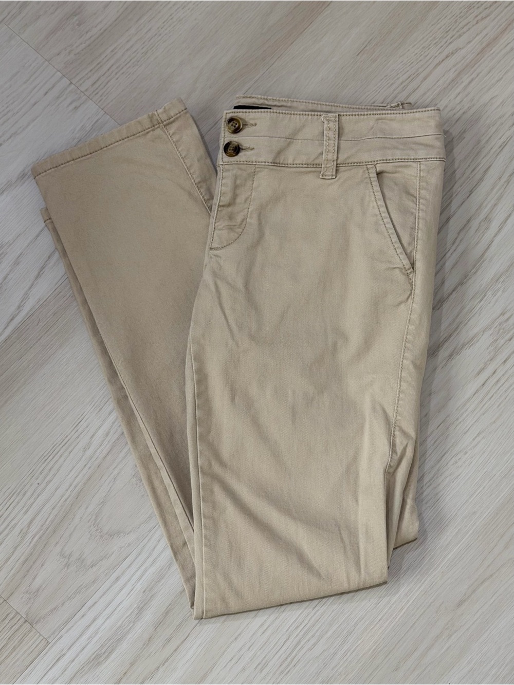 American Eagle Outfitters Beige Skinny Pants - Picture 4 of 4